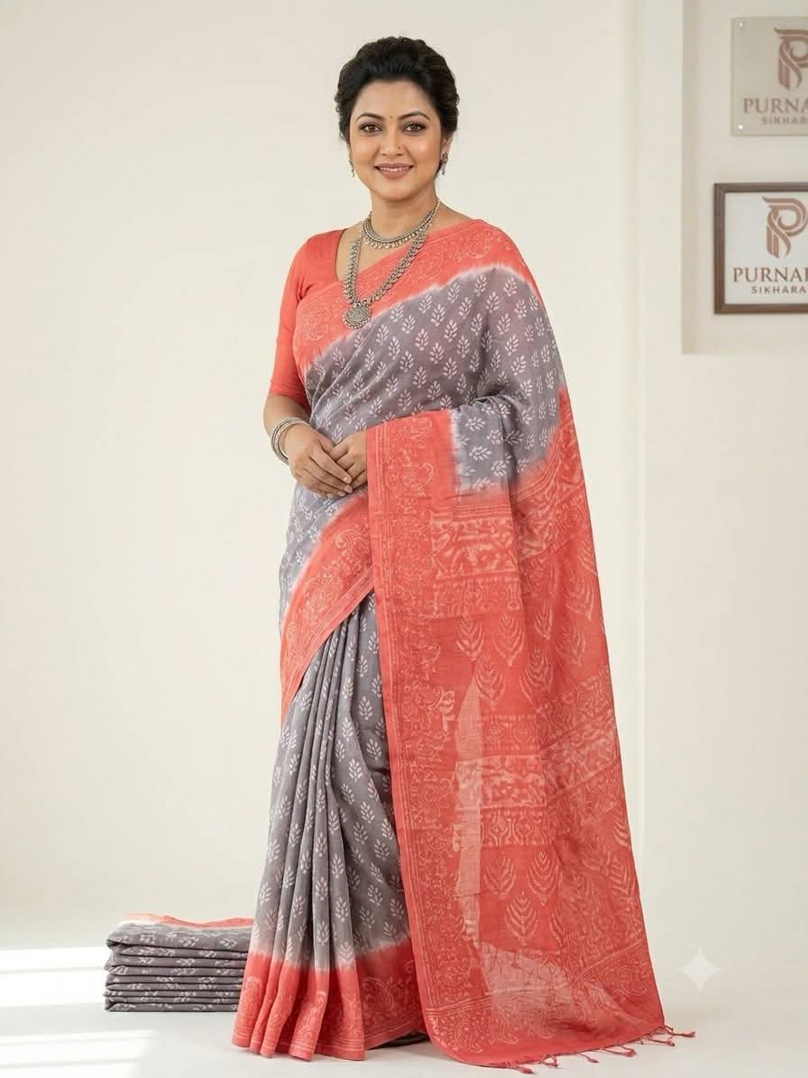 Premium Batik Saree with Blouse Piece